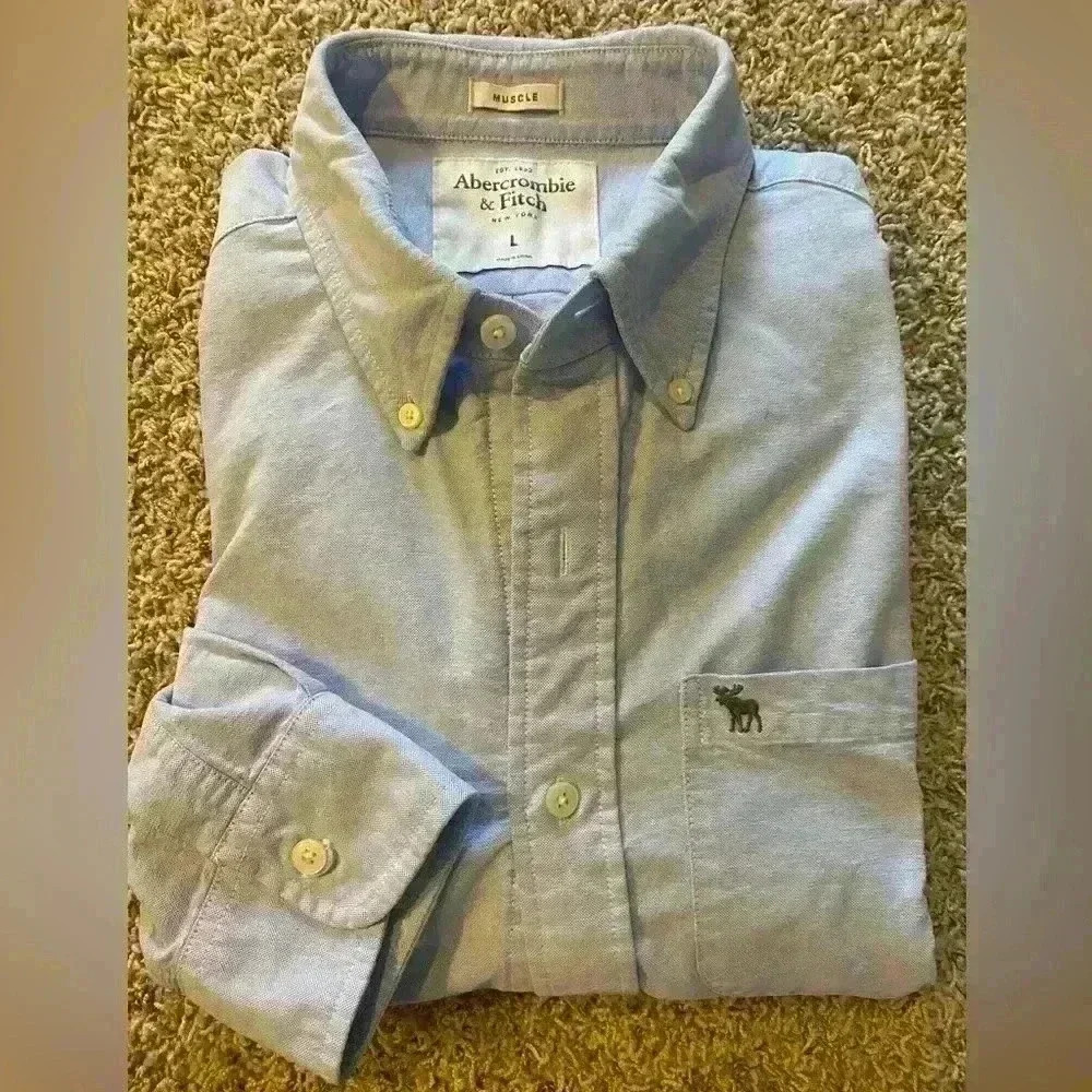 Abercrombie & Finch Muscle Long Sleeve Dress Shirt